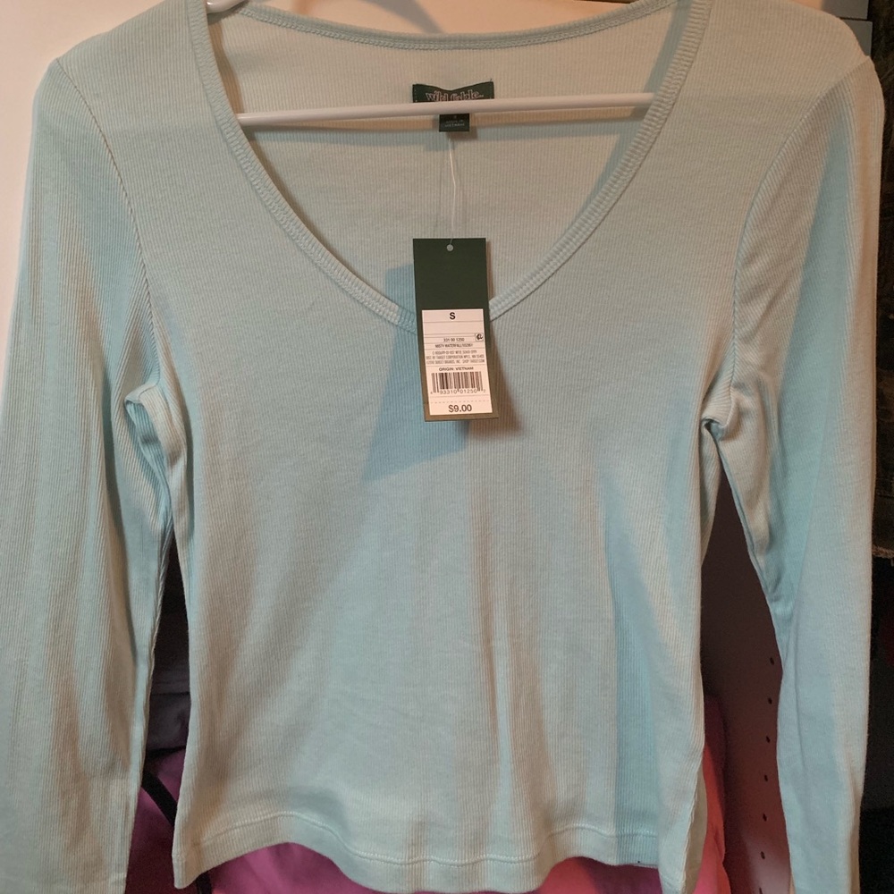 Light Tiffany blue shirt